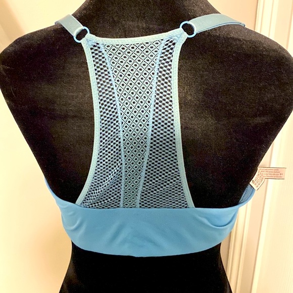Victoria Secret Teal Green 36DD front clasp, lacy T-back, lightly padded Bra - Picture 6 of 8